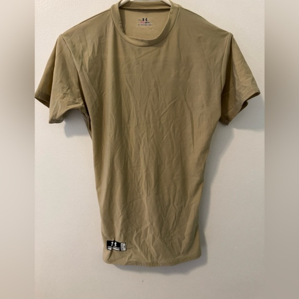 Under Armour Women's Tan Muscle Tee, Size L